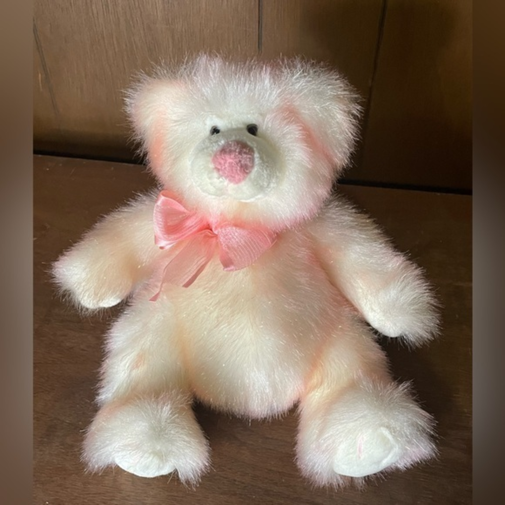 Russ‎ bear pink and white